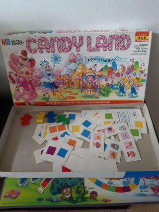 Vintage Candyland Board Game 1997 Milton Bradley 100 Complete Kids Family Fun
