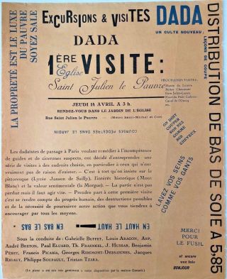 Excursions Et Visites Dada.  Premiere Visite.  Eglise Saint Julien Le Pauvre.  1921