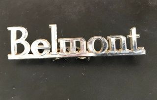 Holden Hq Belmont Vintage Chrome Car Boot Badge