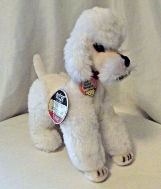 Vintage German Steiff " Cosy Snobby " Standing White Poodle 10 "