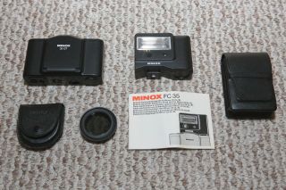 Minox 35gt Film Camera,  Fc35 Flash And Nd Filter