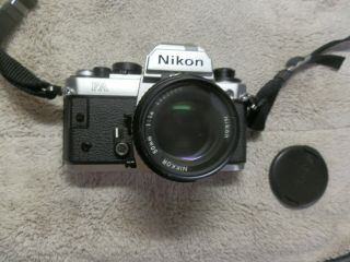 Nikon Fa Slr 35 Mm Camera W/nikkor 50mm Lens Great Ready To Enjoy