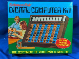 70s Rare Toy Science Fair Digital Computer Kit Vtg Tandy Radio Shack Logix