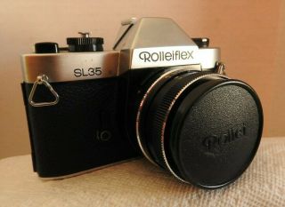 Rollieflex Sl35 Camera With Schneider Xenon Qbm Lens 50/1.  8 - Both German Made