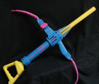 vintage Nerf 1991 blue pink yellow bow n arrow Parker Bros rare 2