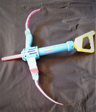 vintage Nerf 1991 blue pink yellow bow n arrow Parker Bros rare 3