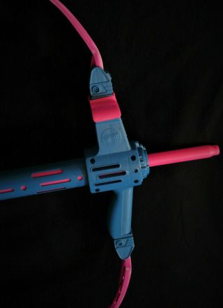 vintage Nerf 1991 blue pink yellow bow n arrow Parker Bros rare 5