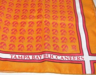 Rare Tampa Bay Buccaneers Throwback Orange Scarf Vintage Lasting Impressions