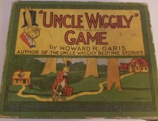 Uncle Wiggly vintage 1920 ' s Game by Howard R.  Garis.  Milton Bradley game 2