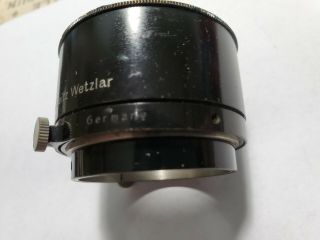 1930 ' s Ernst Leitz Wetzlar Cone Lens Shade Plus Another Accessory 9