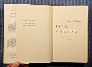 It ' s all in the music: the Life and Work of Pierre Monteux by Doris Monteux 1965 3