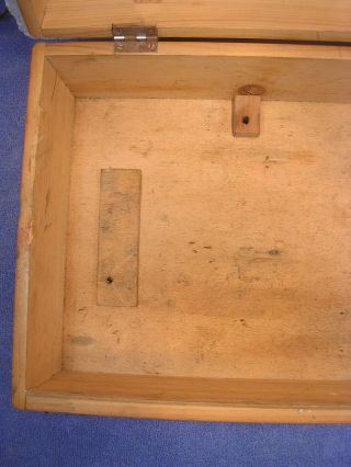 Vintage Unimat DB/SL Mini Lathe - Orig Wood Storage Box w/ Orig Label & Finish 5