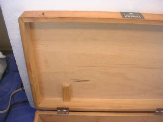 Vintage Unimat DB/SL Mini Lathe - Orig Wood Storage Box w/ Orig Label & Finish 7