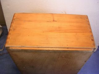 Vintage Unimat DB/SL Mini Lathe - Orig Wood Storage Box w/ Orig Label & Finish 8