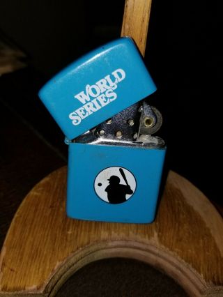 Vintage 1970 - 1980 Era World Series Zippo Theme Lighter