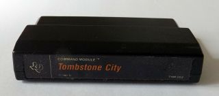 Vintage Software Texas Instruments Ti - 99/4a - Tombstone City Cartridge