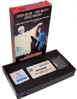 Vintage 1990 Repossessed Vhs Video Cassette Horror Comedy Movie - Linda Blair