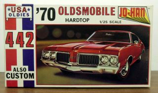 Johan 1970 Oldsmobile 442 Hardtop Model Kit Unbuilt