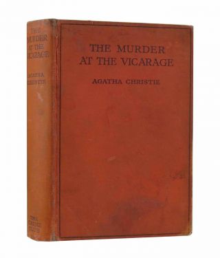 Agatha Christie – The Murder At The Vicarage – First Uk Edition 1930 – 1st Book
