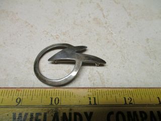 Vtg Sterling Silver Pin Brooch Modernistic Modern Mexico Taxco K - 97 A - 97 R Mcm