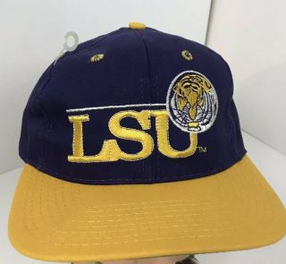 Vintage Louisiana State University / Lsu Tigers Snapback Hat / Cap