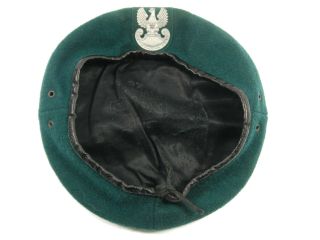 Polish Army Green Beret,  Badge - Infantry Poland - Cap Hat Vintage
