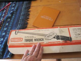 Vintage Craftsman Torque Wrench 3/8 V 1/2 Sears,  Roebuck