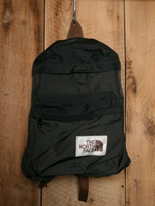 Vintage The North Face Brown Label Black Nylon Day Small Pack Backpack