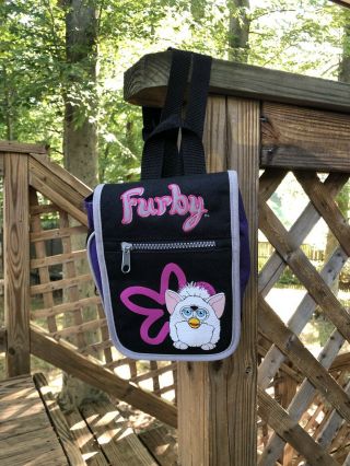 Vintage Furby Collectible Backpack Bag Rare Purple Mini 90s 1998 Toy Furnish 80s