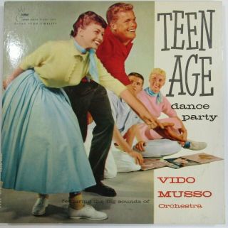 Vintage Vinyl Lp Vido Musso Orchestra - Teenage Dance Party Crown Clp - 5029