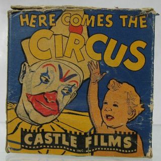 Vintage 1930’s 16mm Headline Edition Here Comes The Circus Castle Films