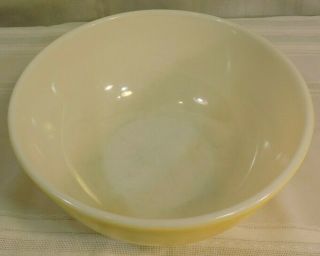 Pyrex vntg 1950 ' s sunny YELLOW large 4 qt.  404 mixing bowl primary colors 3