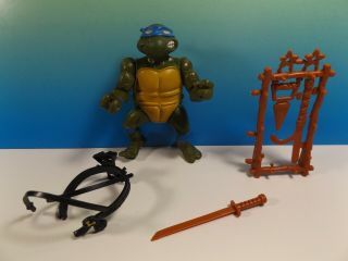 Vintage 1988 Teenage Mutant Ninja Turtles Tmnt Playmates - Leonardo - Soft Head