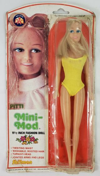 Vintage Italian Rare Shillman Mini - Mod Pitti Barbie - Clone Doll 1978 Nrfp Blond