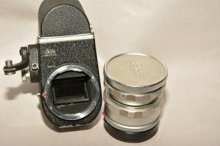 Leica Elmar Canada 65mm,  F/3.  5 Prime Lens Leica M Bayonet Mount W/visoflex