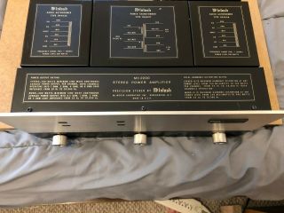 McIntosh MC2200 Stereo Power Amplifier -.  99 STARTING PRICE.  Does not 3