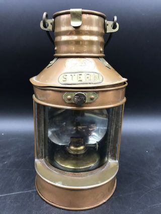 Vintage Tung Woo Stern Copper Lantern Hong Kong