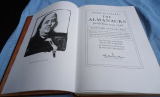 Easton Press Benjamin Franklin Poor Richard Almanacks By Norman Rockwell