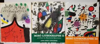 Joan Miro Lithographies Vol.  1,  2 And 3