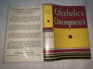 Alcoholics Anonymous 1st Edition 10th Printing 1946 AA Big Book Recovery ODAAT 5