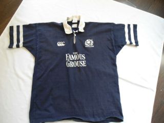 Vintage Scotland Canterbury Famous Grouse Rugby Jersey Shirt 2xl