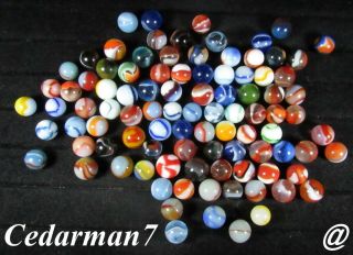 Cedarman7,  Group Of Vintage Marbles Peltier,  Vitro