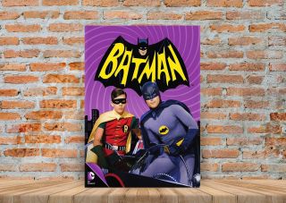Batman Classic Vintage Tv Show Poster Or Canvas Art Print - A3 A4 Sizes