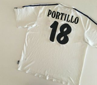 Real Madrid 2002/03 Portillo Home Football Shirt Xl Adidas Vintage Soccer Jersey