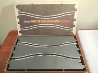 Vintage Revell Model Car Racing 1:32 Chicane Track R - 3608 Box W/ 6 Sections