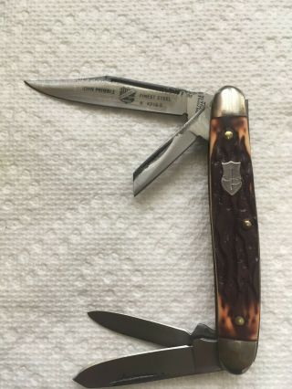 Old Vintage U.  S.  A.  John Primble Belknap Etched Knife