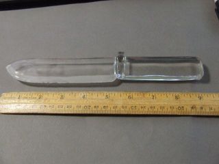 Vintage Glass Knife Clear No Markings