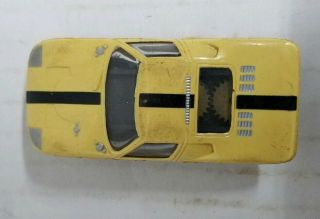 Vintage 1960 ' s Aurora Thunderjet Yellow Ford GT 40 T - Jet HO Slot Car 5