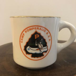 Vintage Boy Scouts Of America Camp Pomperaug B.  S.  A Connecticut Coffee Mug