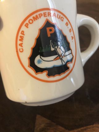 Vintage Boy scouts of America Camp Pomperaug B.  S.  A CONNECTICUT Coffee Mug 4
